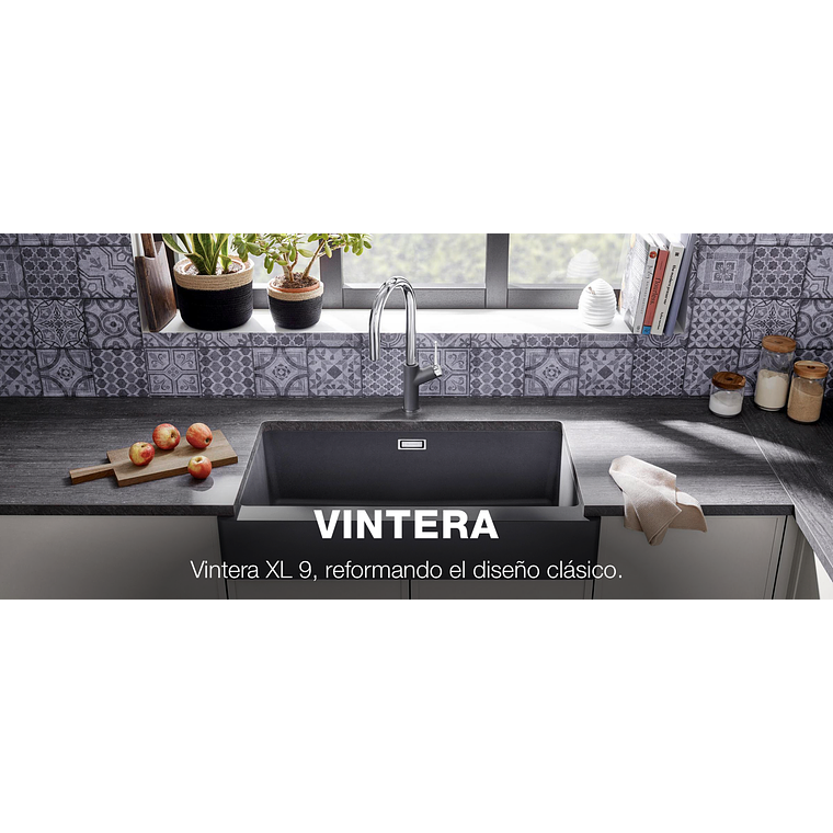 Lavaplatos de Granito Americano BLANCO VINTERA XL 9-UF Gris Volcán ( 90 x 50 cm) 4