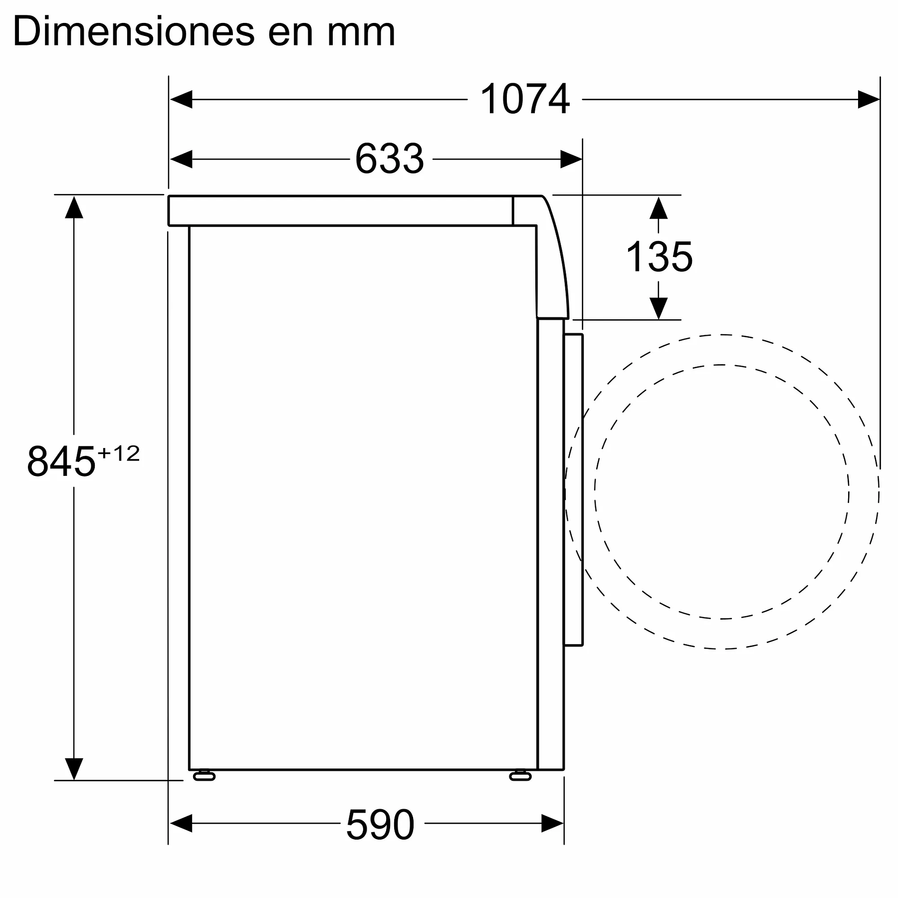 Lavadora SIEMENS iQ500 de carga frontal 10 kg 1600 r.p.m. A