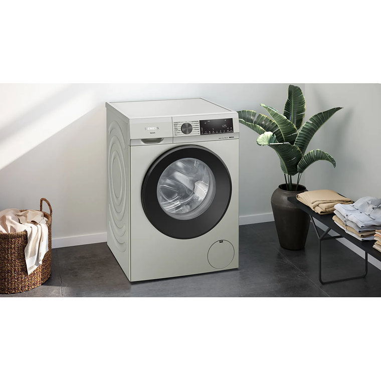 Lavadora SIEMENS iQ500 de carga frontal 9 kg 1400 r.p.m. Acero Antihuellas A 4