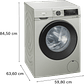 Lavadora SIEMENS iQ500 de carga frontal 9 kg 1400 r.p.m. Acero Antihuellas A - Miniatura 5