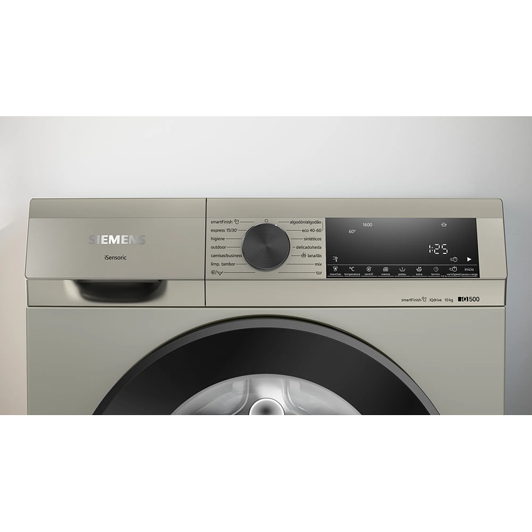 Lavadora SIEMENS iQ500 de carga frontal 10 kg 1600 r.p.m. Acero Antihuellas A 2