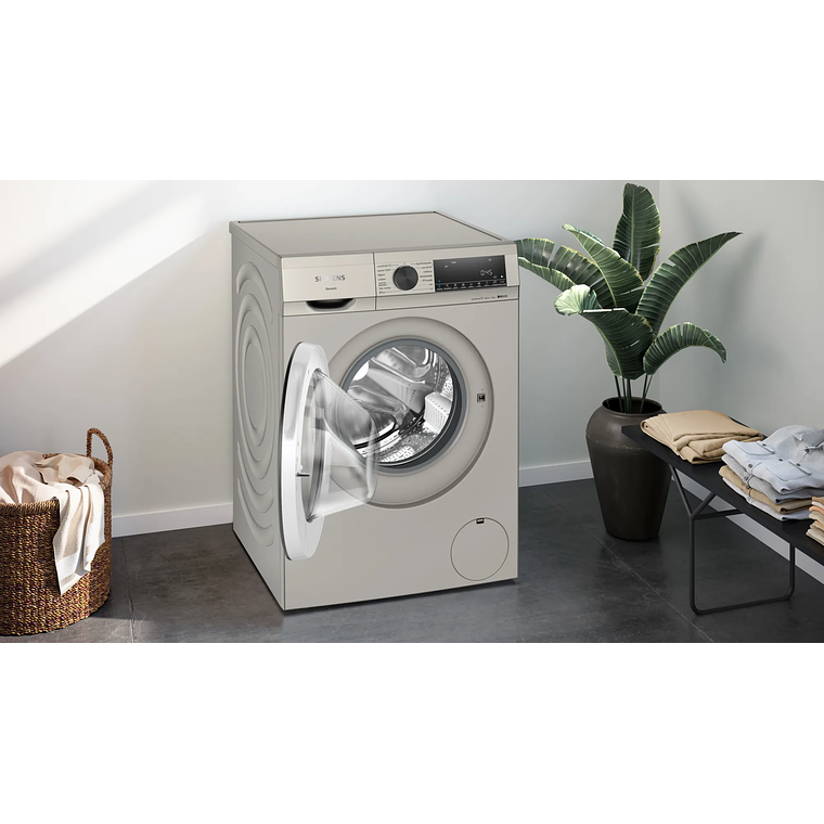 Lavadora SIEMENS iQ500 de carga frontal 10 kg 1400 r.p.m. Acero Mate Antihuellas A 4