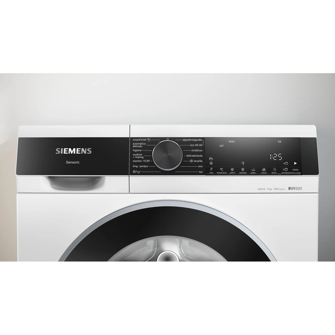 Lavadora SIEMENS iQ500 de carga frontal 9 kg 1400 r.p.m. A 2