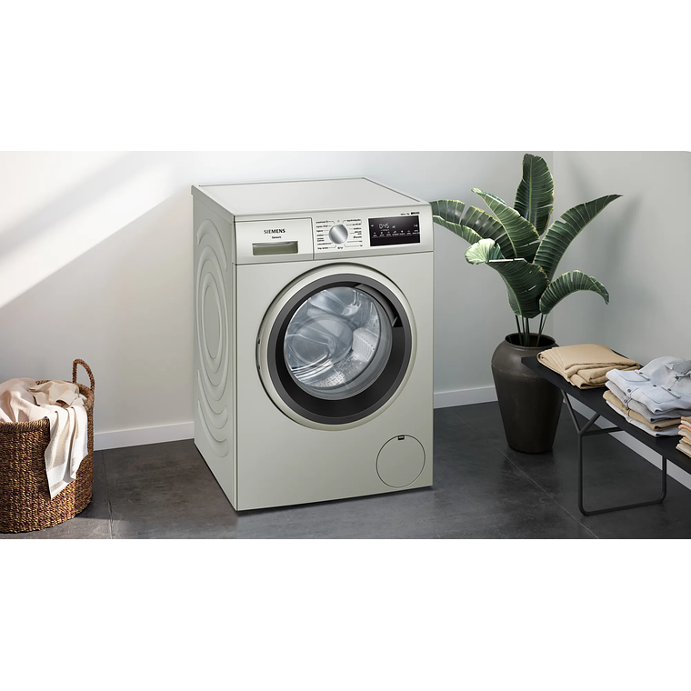 Lavadora SIEMENS iQ300 de carga frontal 9 kg 1400 r.p.m. Acero Mate Antihuellas A 4