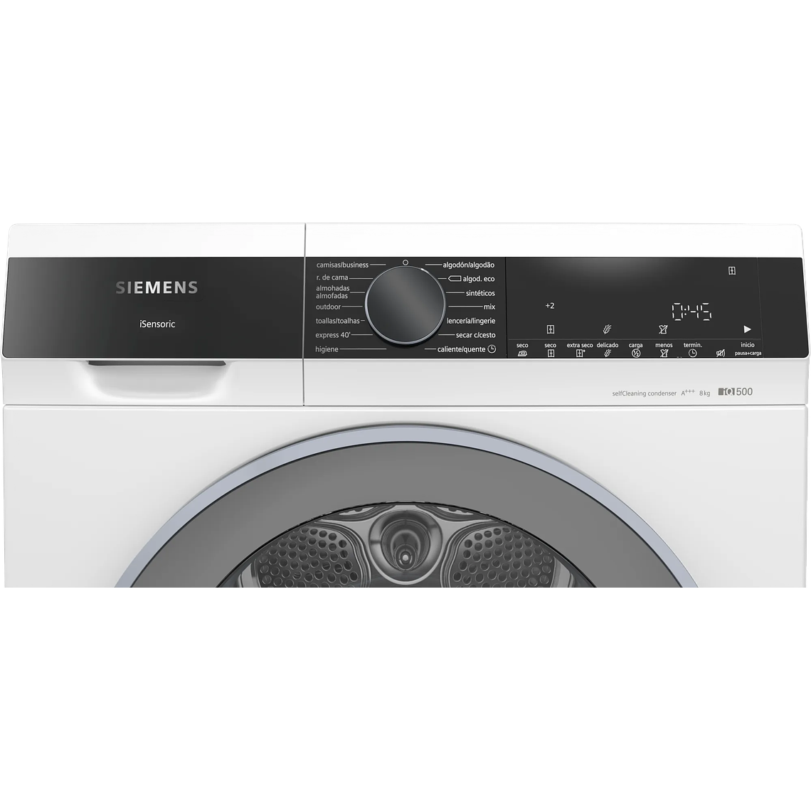 Secadora Siemens iQ500 con Bomba de Calor 8 kg - Eficiencia A+++, Secado Rápido y Suave 3