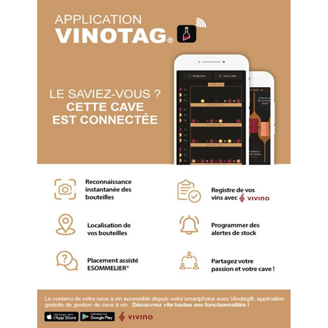 Cava Empotrable 18 Botellas La Sommelière con Zona Dual Enfriamiento 3