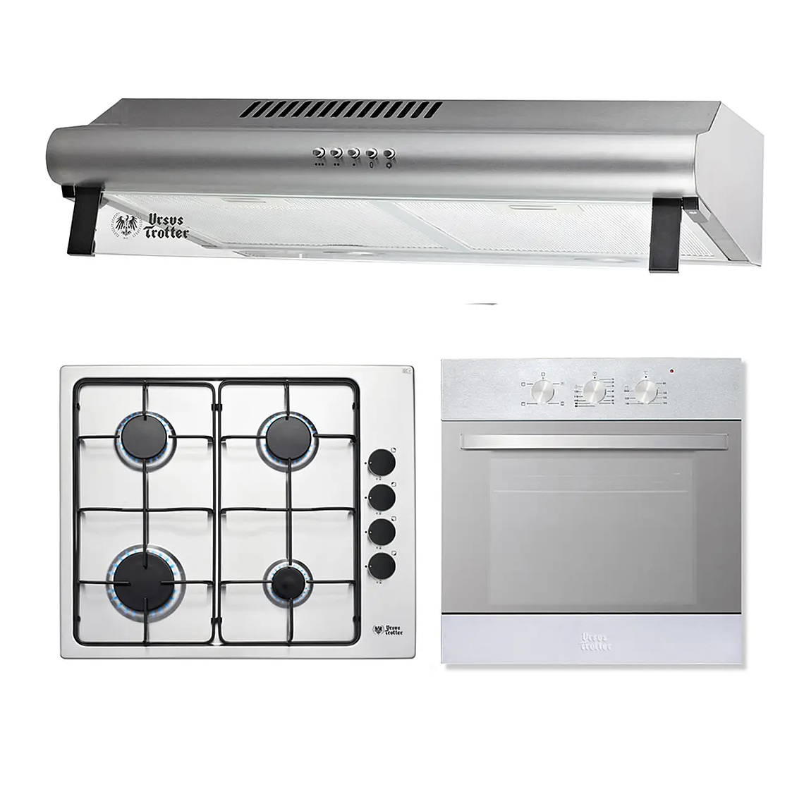 Kit empotrable G4 - Gas Natural / FF60 Inox 1M / Horno eléctrico EPC4 Reflex DL 1