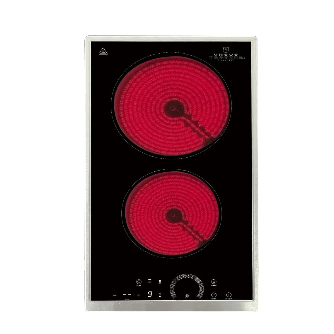 Encimera Vitrocerámica 2 Zonas Ursus Trotter UT-VCT 2P INOX 1