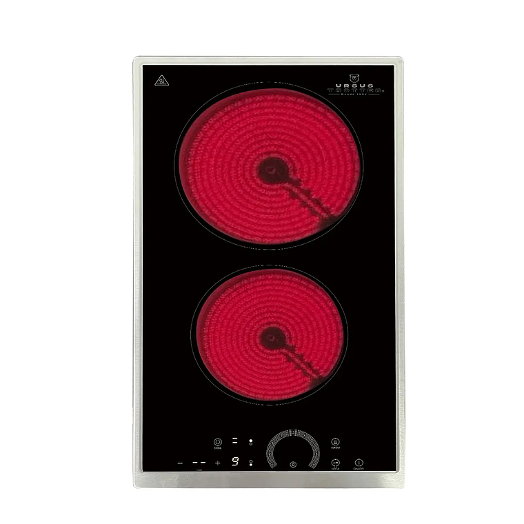 Encimera Vitrocerámica 2 Zonas Ursus Trotter UT-VCT 2P INOX 1