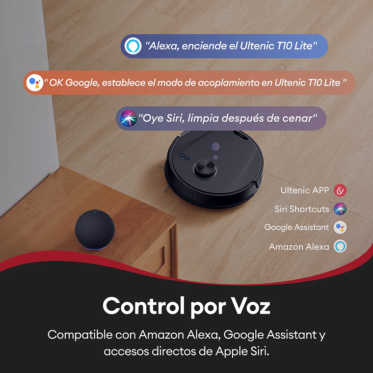 Ultenic T10 Lite: Robot Aspirador y Fregasuelos 8