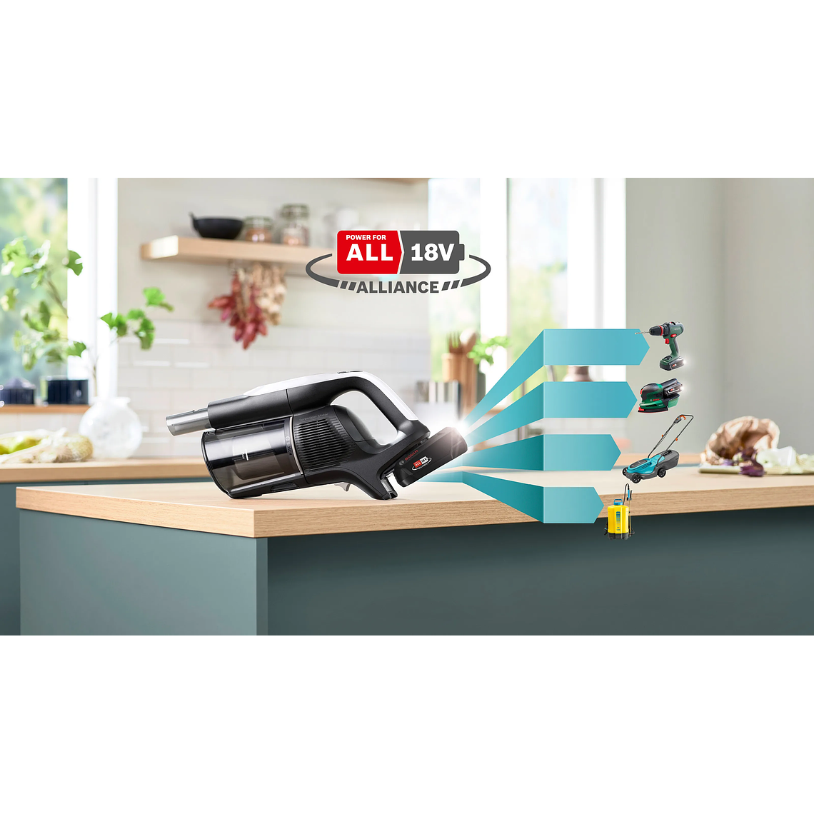 Aspiradora BOSCH sin cable Unlimited 10 Blanco 2