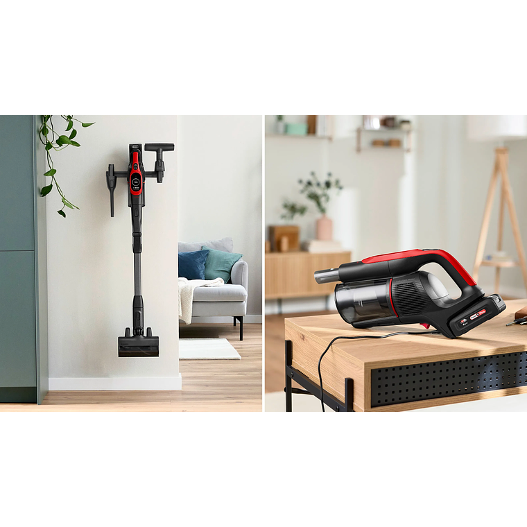 Aspiradora BOSCH sin cable Unlimited 10 Pro Animal Rojo 17