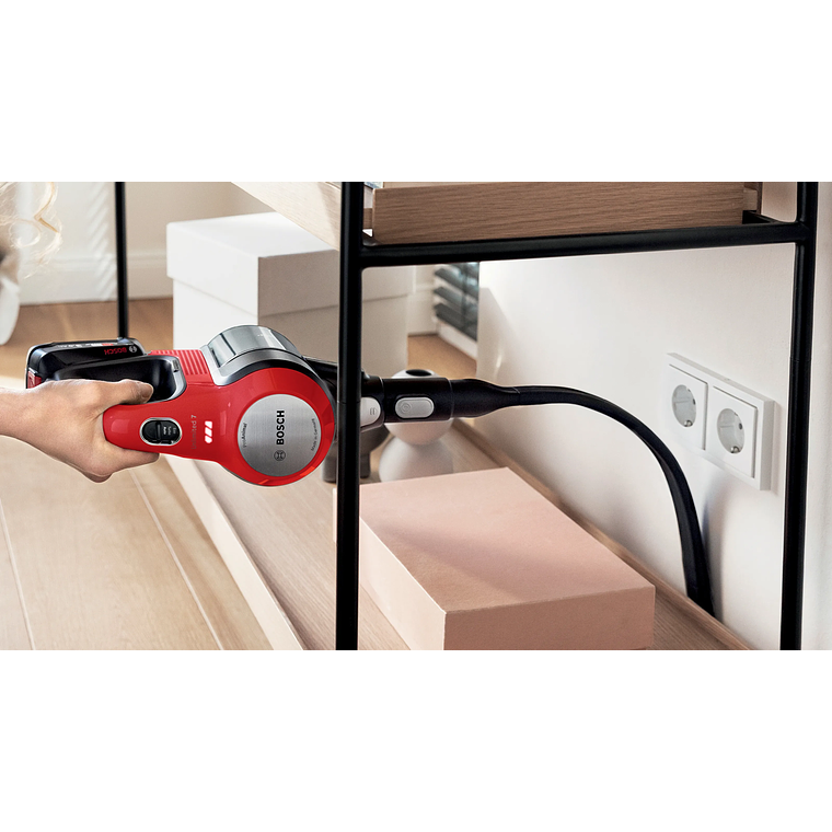 Aspiradora BOSCH sin cable Unlimited 7 Pro Animal Rojo 17