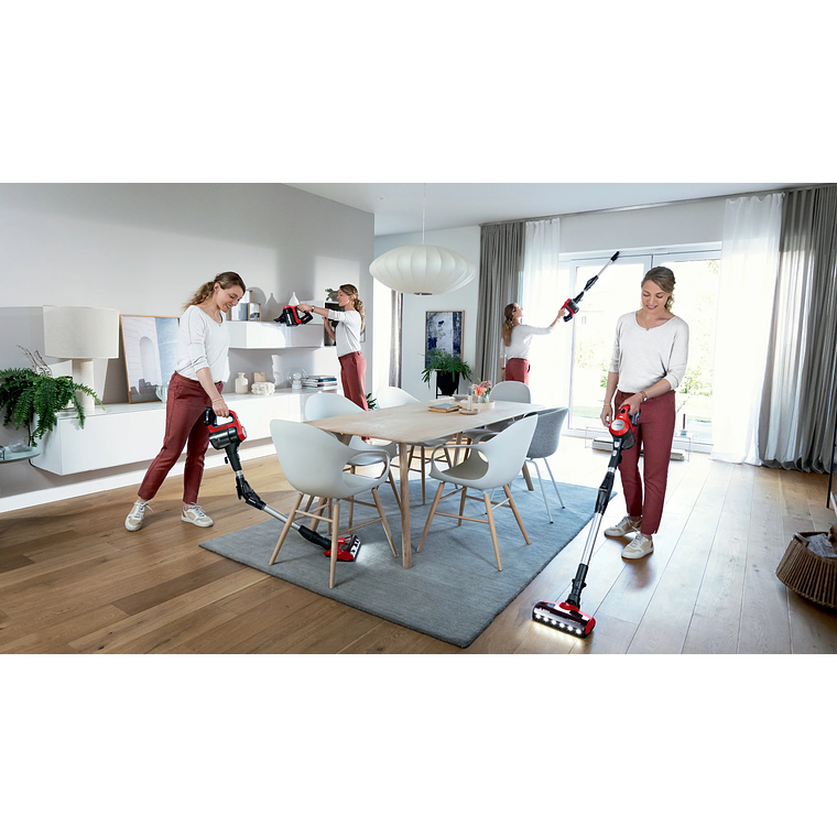 Aspiradora BOSCH sin cable Unlimited 7 Pro Animal Rojo 23