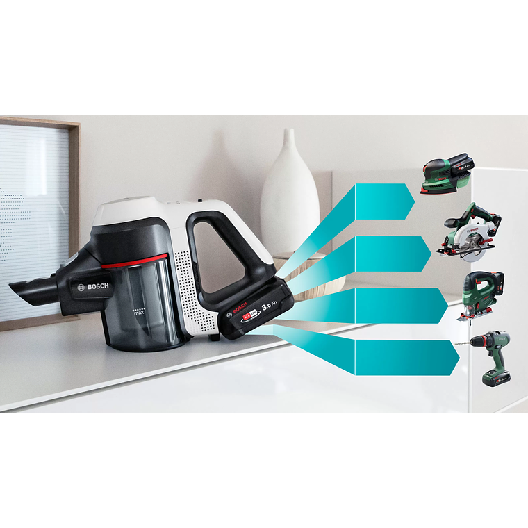 Aspiradora Bosch sin cable Unlimited 10 Blanco 8