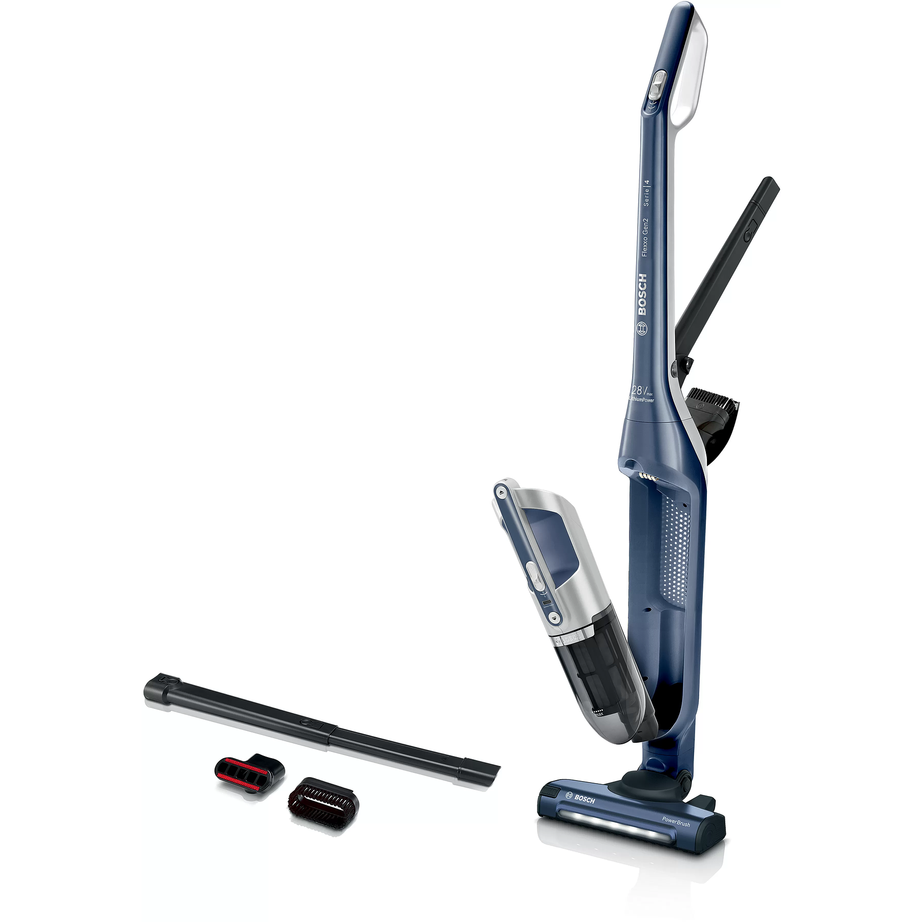 Serie 4 Aspiradora Bosch sin cable Flexxo Gen2 28Vmax Azul