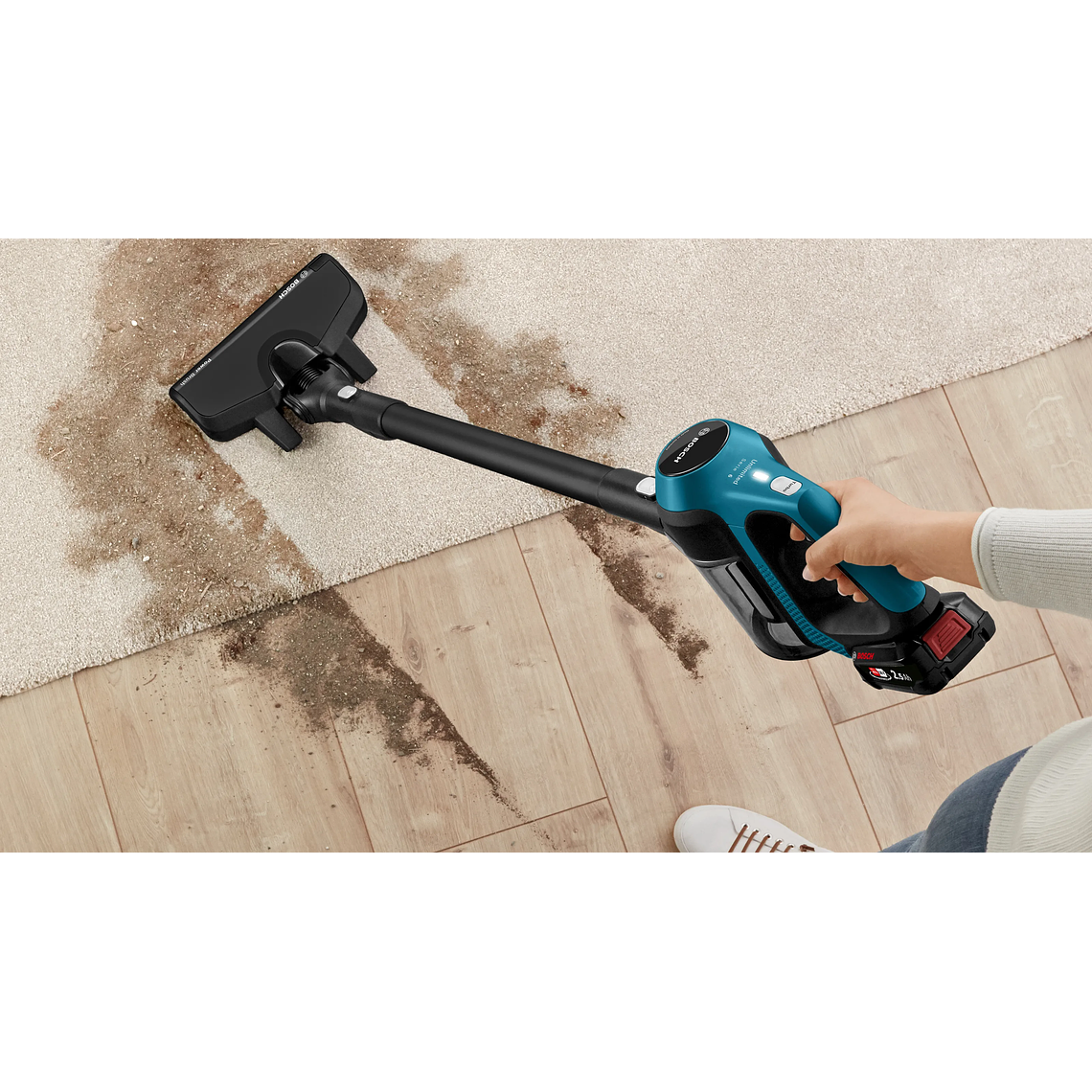Aspiradora Bosch sin cable Unlimited 6 Azul 4