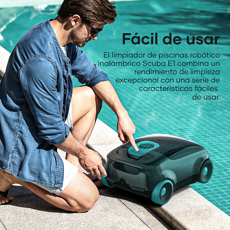 Robot Aspiradora de Piscina Aiper Scuba E1 Cordless 2