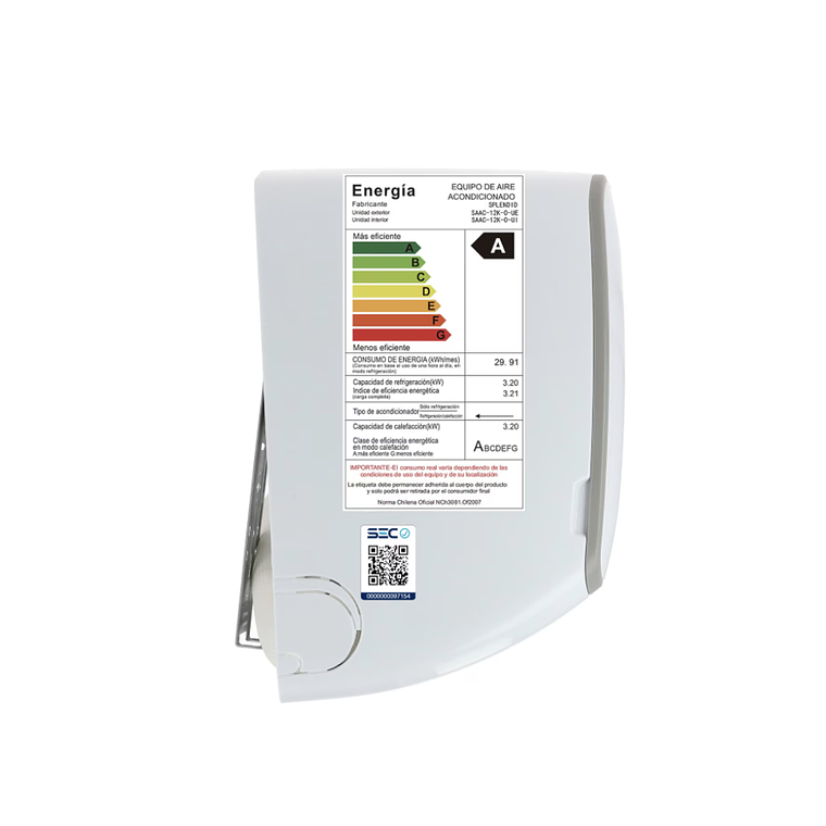 AIRE ACONDICIONADO SPLIT 9000BTU ON/OFF SPLENDID 3