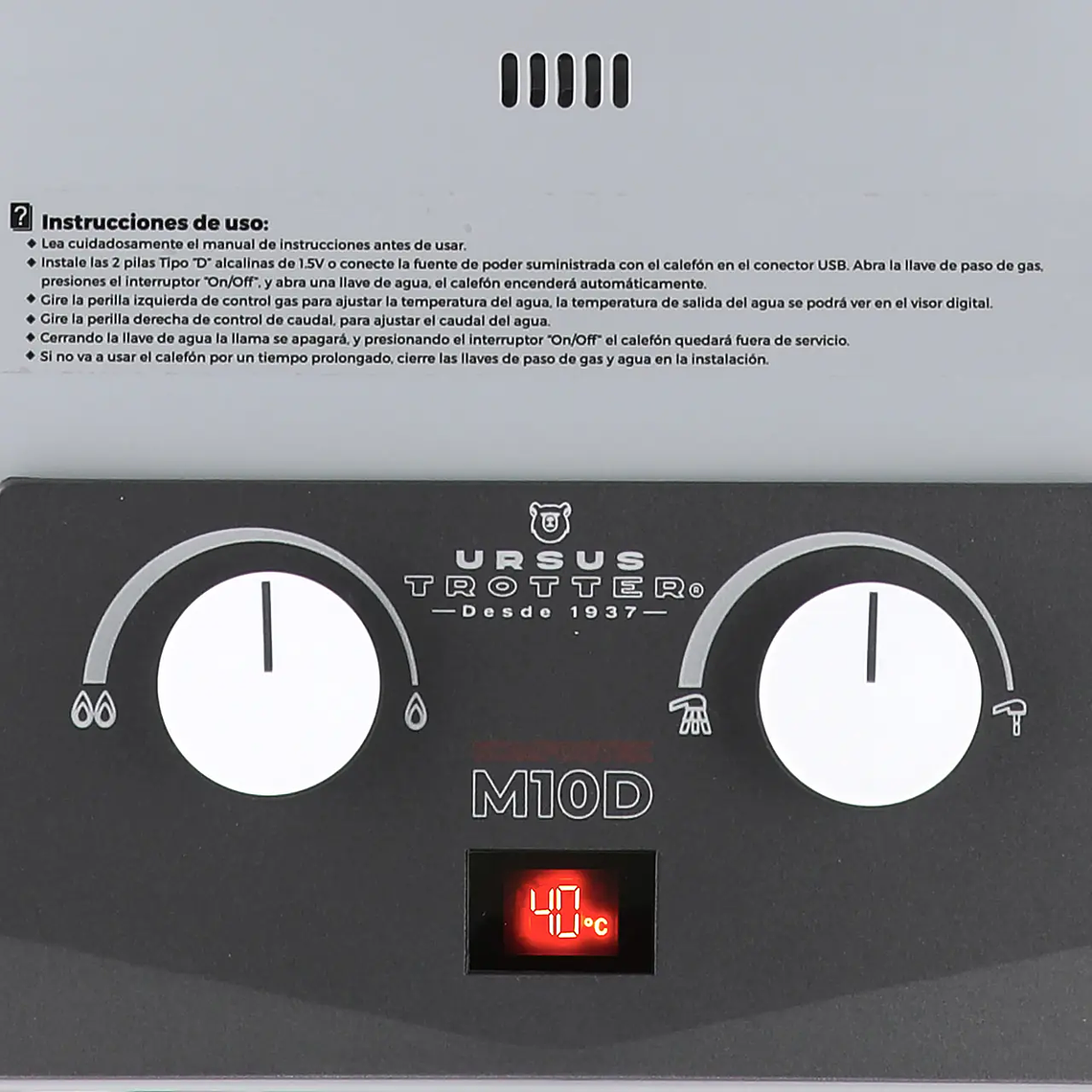 CALEFÓN KOMFORTEK UT M7-D GAS LICUADO URSUS TROTTER 4