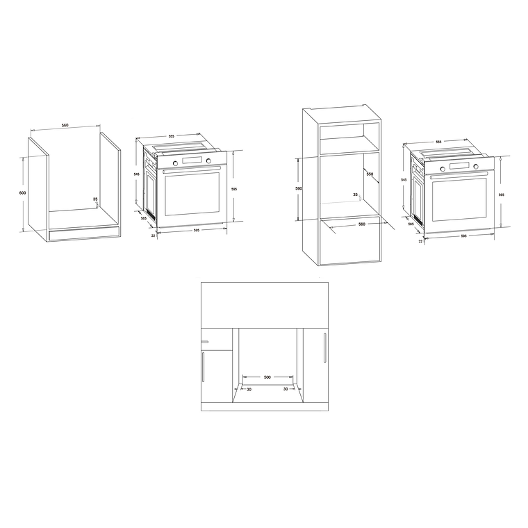 Horno a Gas Vitrokitchen HG602NB Gas Licuado 4