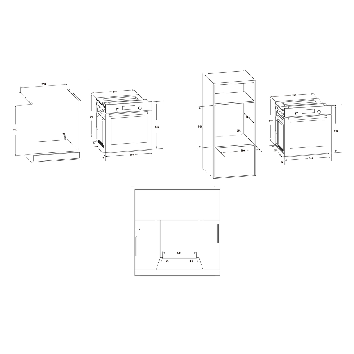 Horno a Gas Vitrokitchen HG602IN Gas Natural 4