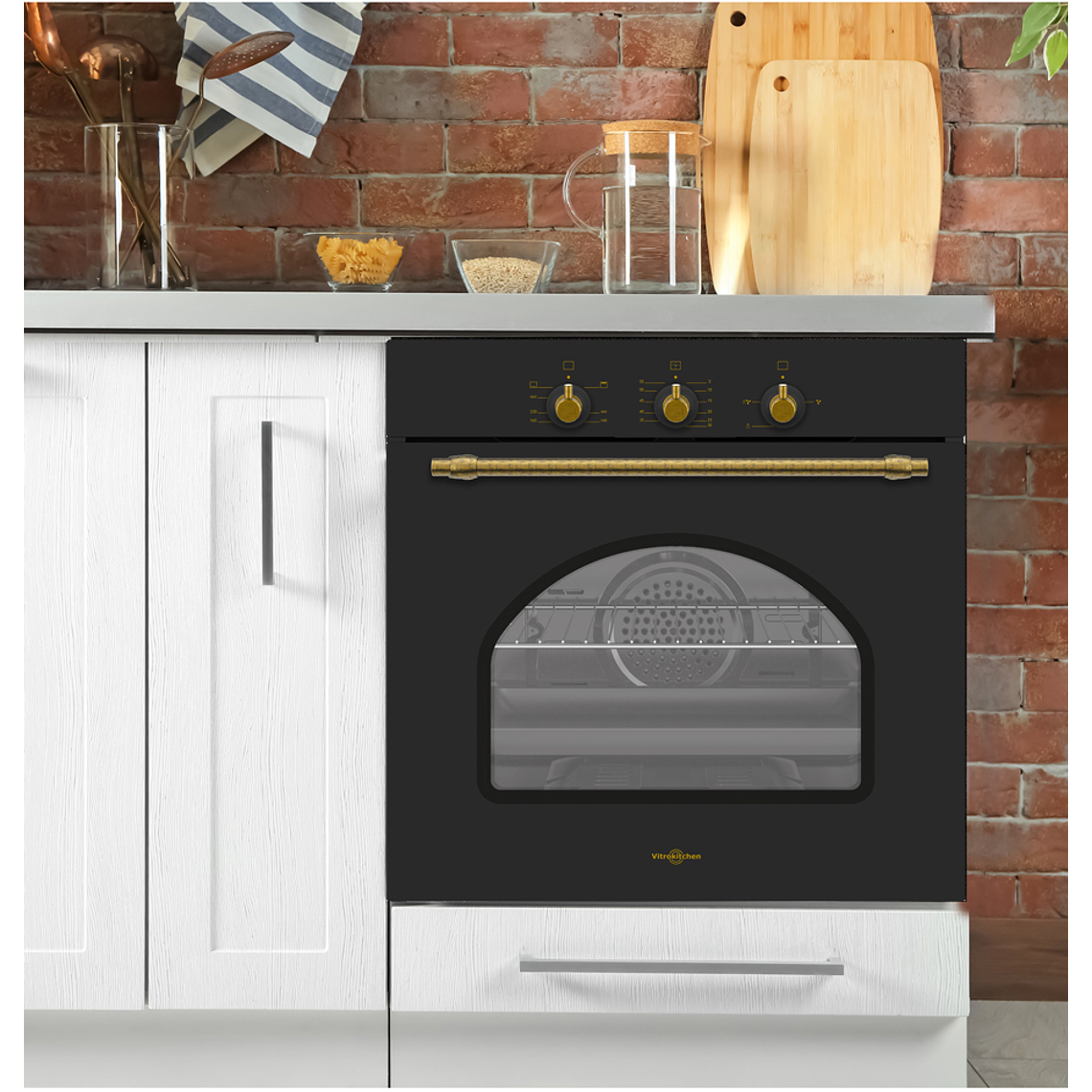 Horno a gas Vitrokitchen HG602RN Gas Natural 2