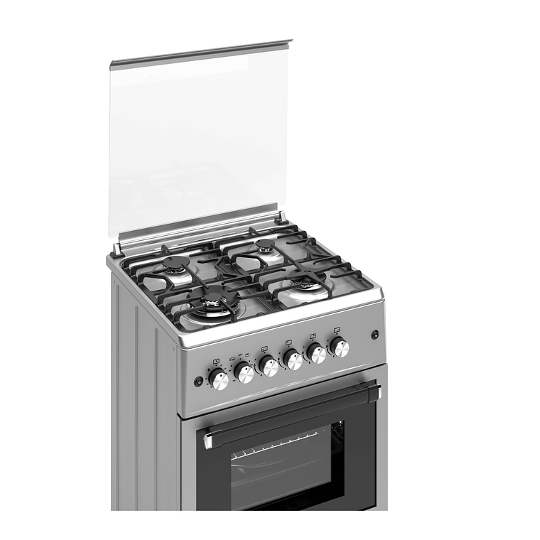 Cocina de Gas ALPHA VULCANO LUX-60 Inox GAS LICUADO 6