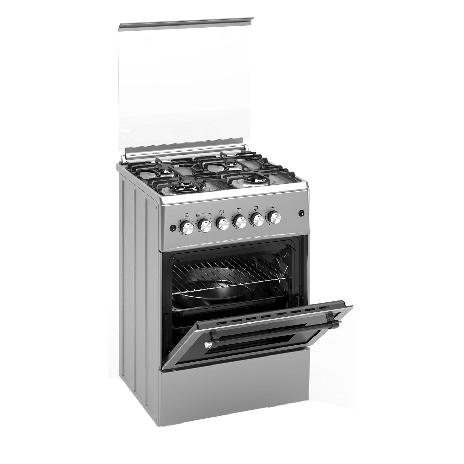 Cocina de Gas ALPHA VULCANO LUX-60 Inox GAS NATURAL