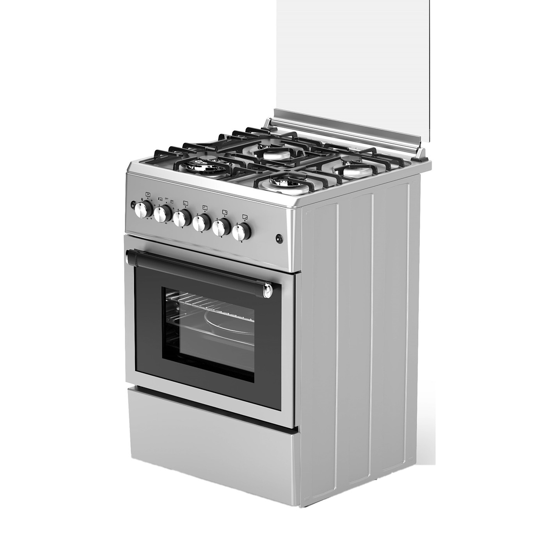 Cocina de Gas ALPHA VULCANO LUX-60 Inox GAS NATURAL 5