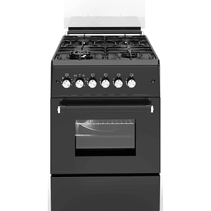 Cocina de Gas VULCANO ELITE-60 Negro Mate Gas Licuado