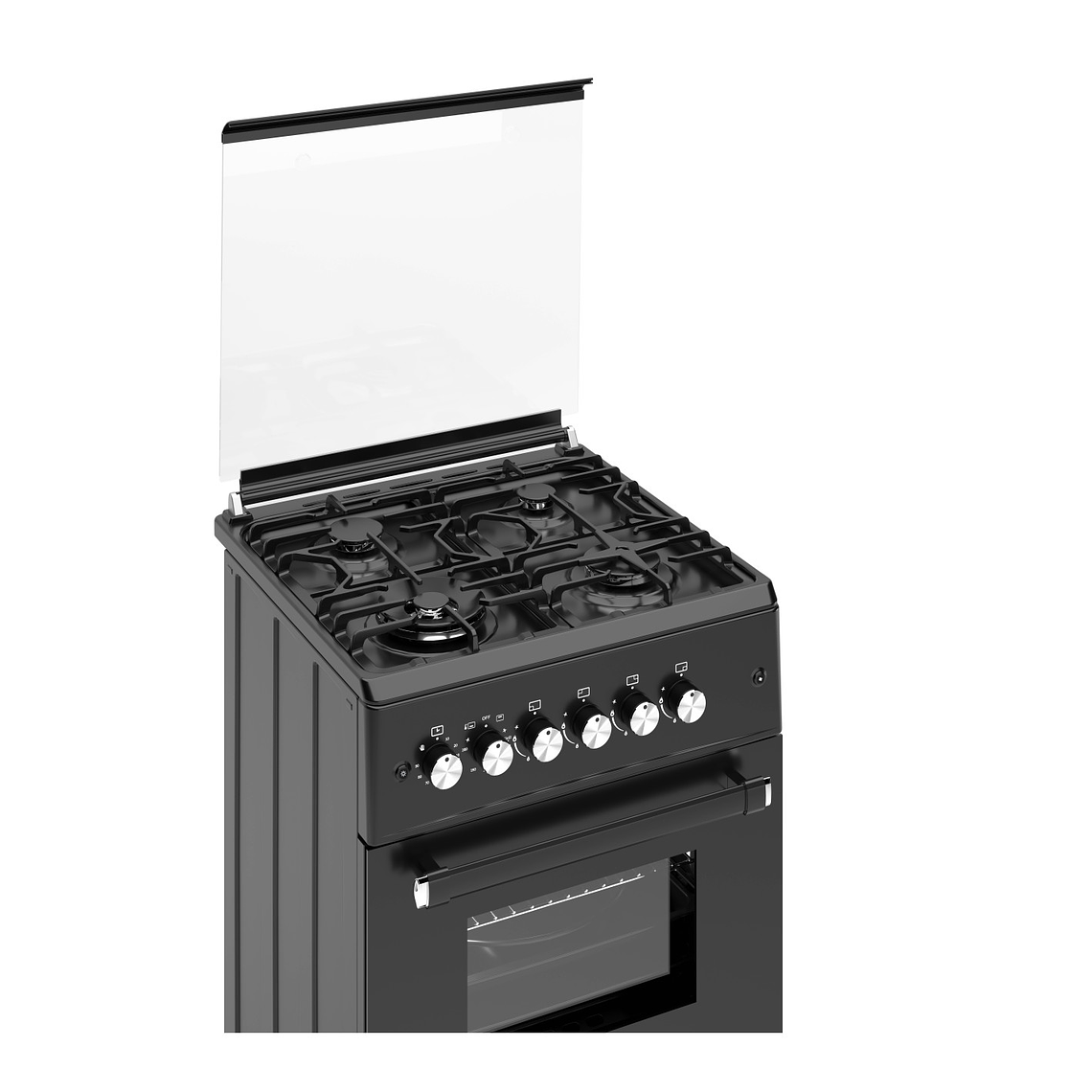 Cocina de Gas VULCANO ELITE-60 Negro Mate Gas Licuado 5