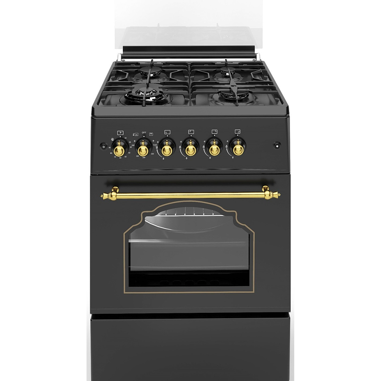 Cocina de Gas VULCANO GOLD-60 Rustica Oro Gas Licuado 1