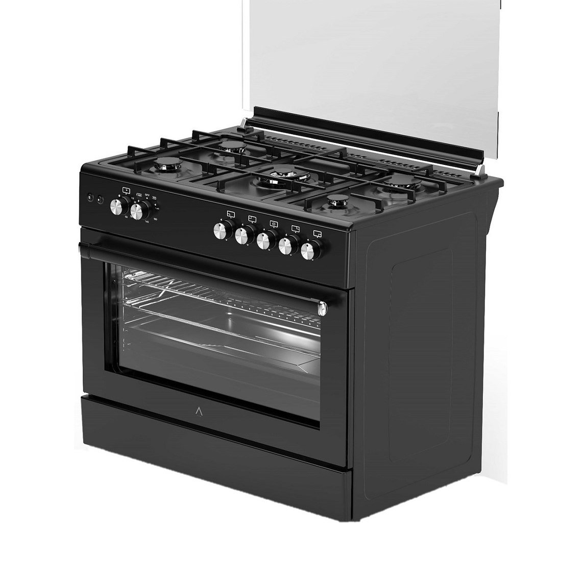 Cocina de Gas VULCANO ELITE 90 CM Negro Mate Gas Licuado 7