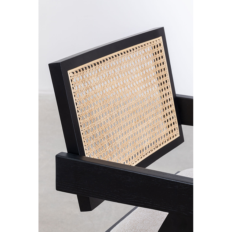 Silla de Comedor en Madera de Fresno Tapizada con Reposabrazos Lali Pack 2 Unidades 7