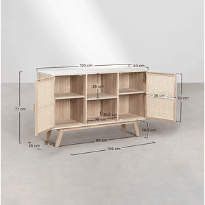 Buffet en Madera Ralik Design 120 cm