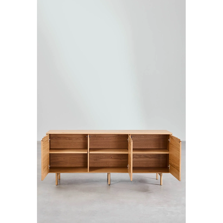 Buffet en madera de roble Treveris 180 cm 3