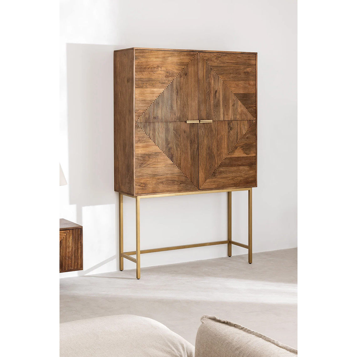 Buffet Alto en Madera de Mango Baty 124 cm 1