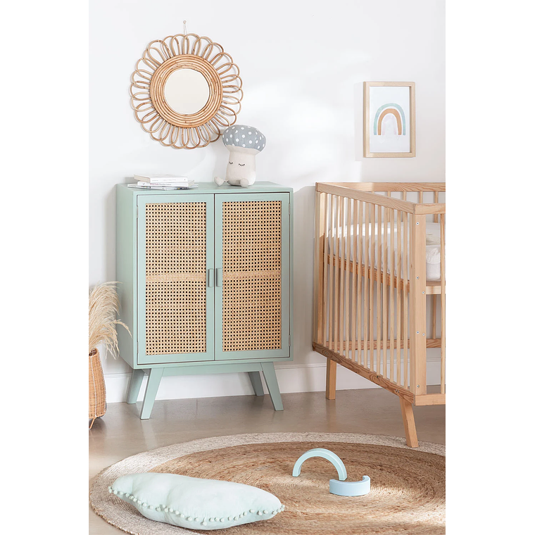 Buffet en Madera con 2 Puertas en Madera Ralik Colors Design 67 cm 2