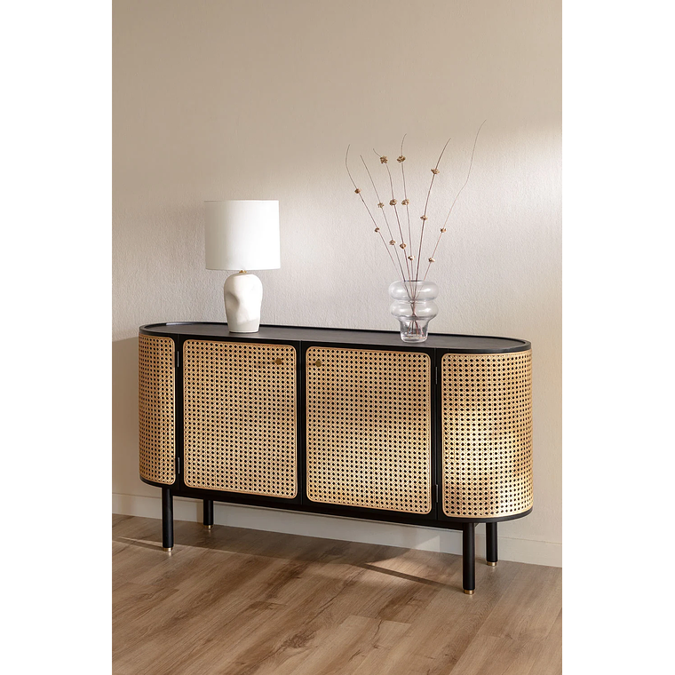 Buffet en Ratán y Madera Crawley 145 cm 1