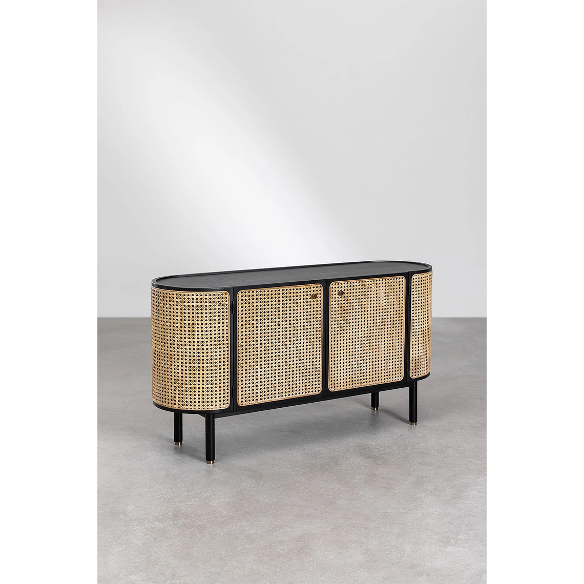 Buffet en Ratán y Madera Crawley 145 cm 2