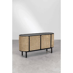 Buffet en Ratán y Madera Crawley 145 cm