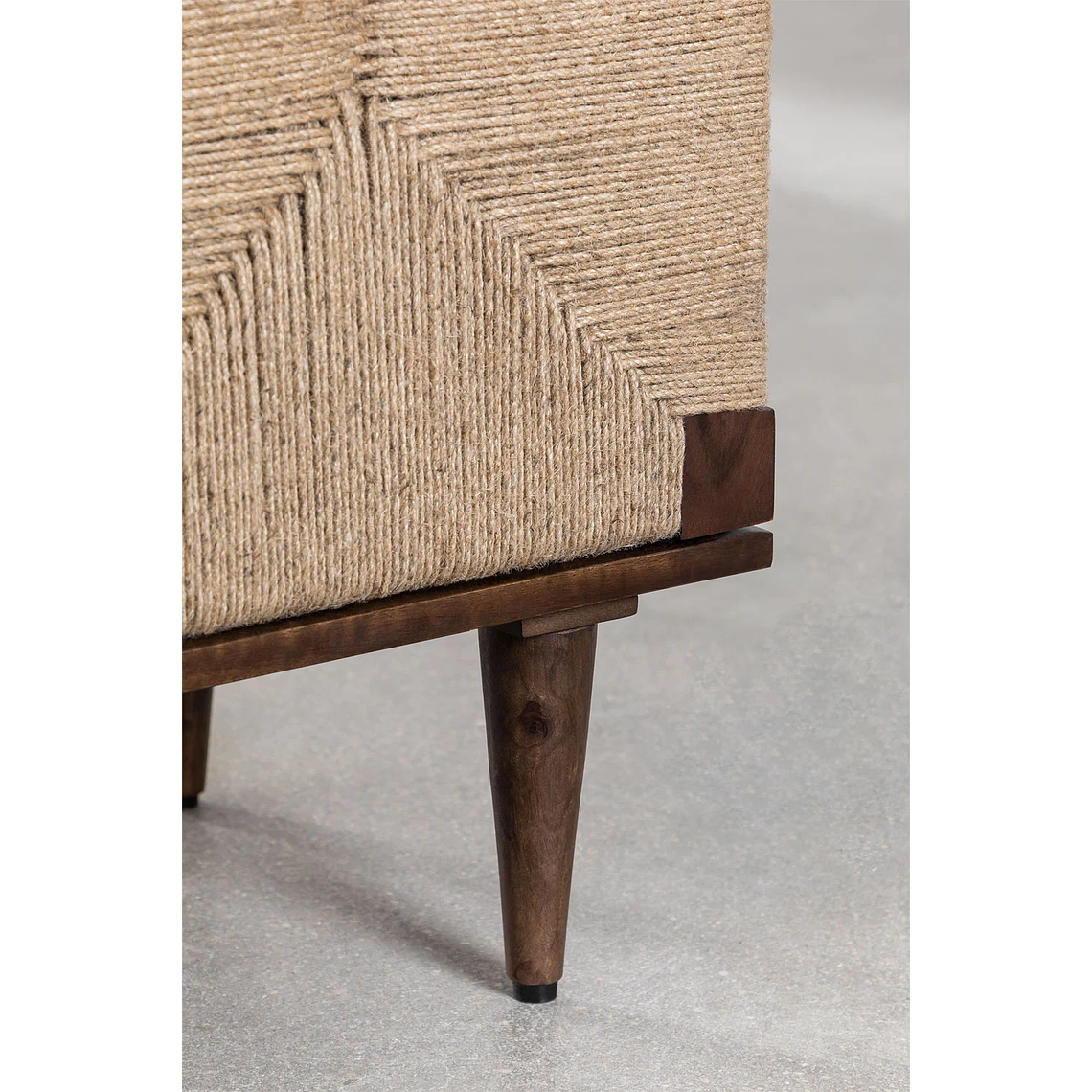 Buffet en madera de mango y yute Evans 160 cm 7