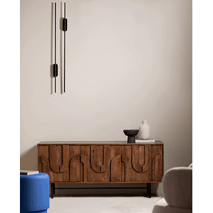 BUFFET BAJO 3 PUERTAS DE MADERA DE MANGO LENAN 160 CM