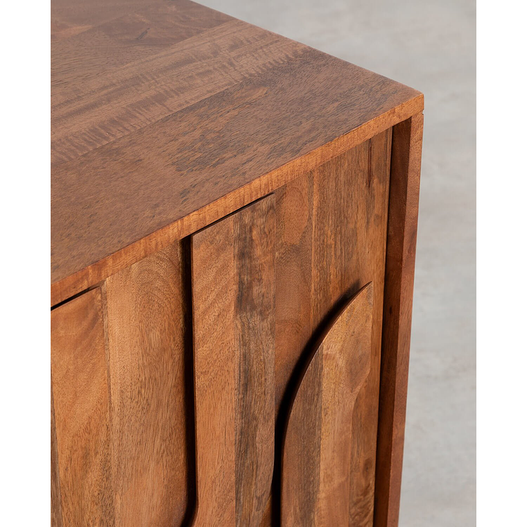 BUFFET BAJO 3 PUERTAS DE MADERA DE MANGO LENAN 160 CM 4