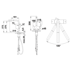 Grifería Blanco Fontas S II Negro