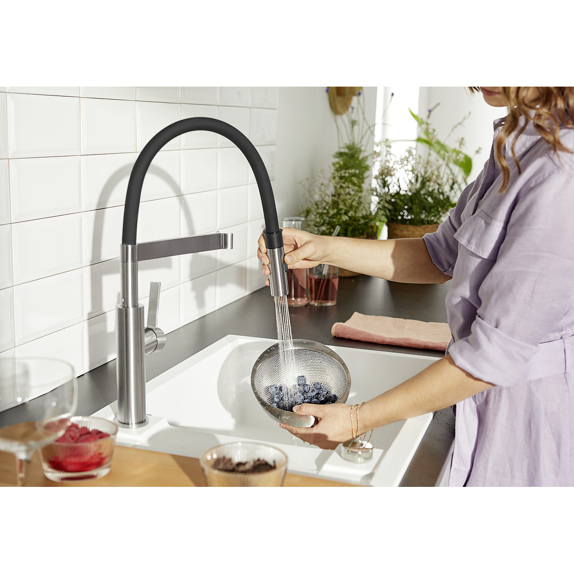 Grifería Blanco Blanco Sonea S  8