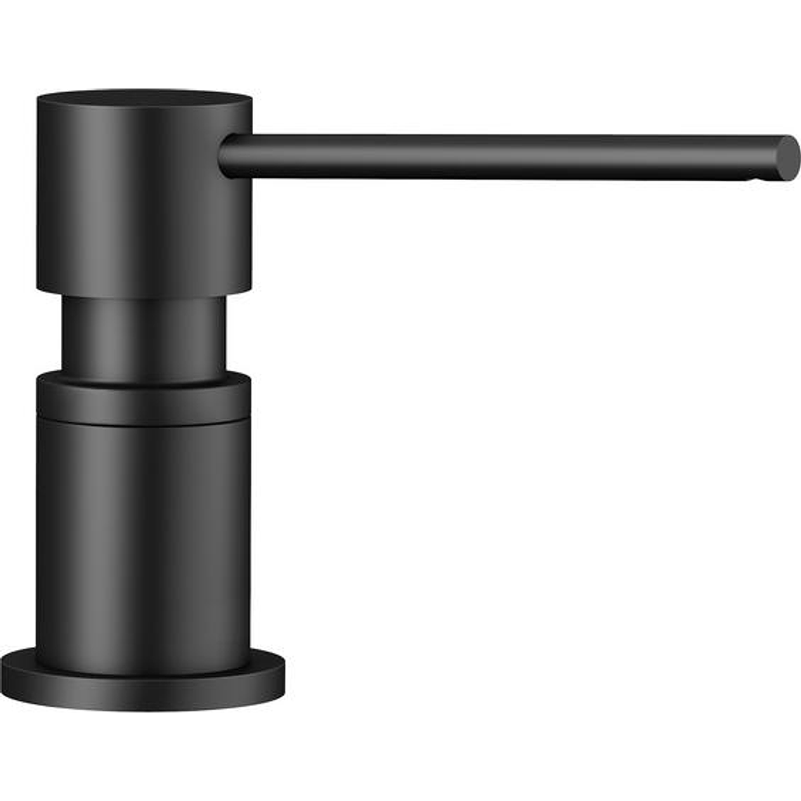 Dispensador de detergente Negro Mate BLANCO LATO 500 ml  1