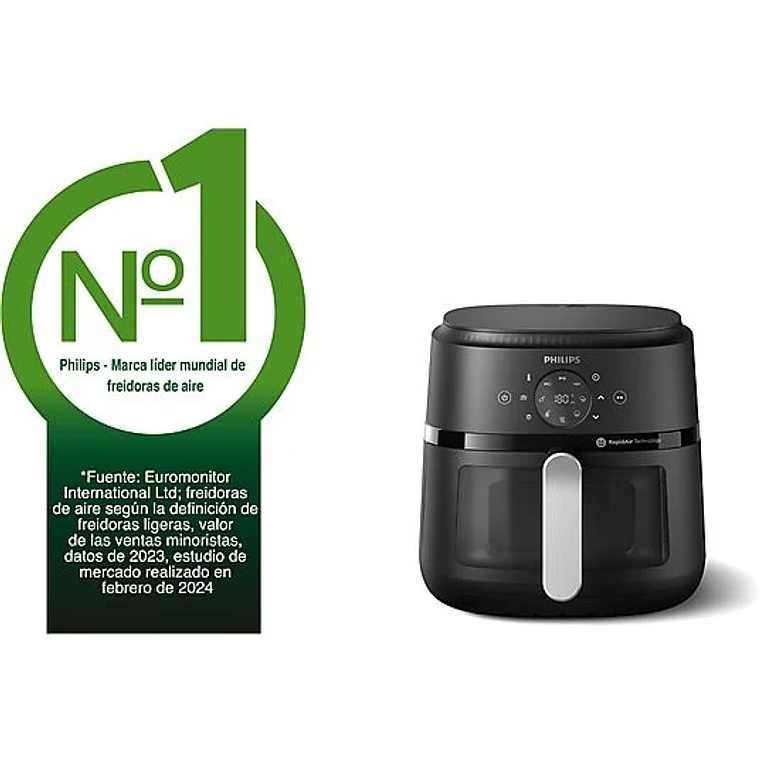 Freidora de aire Philips Airfryer con Ventanta 6.2 lts 2
