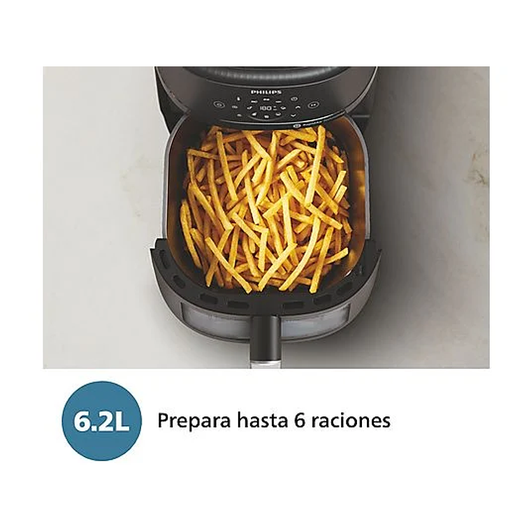 Freidora de aire Philips Airfryer con Ventanta 6.2 lts 3